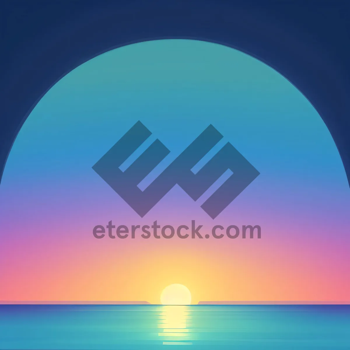 Picture of Sunlit Seascape: Reflecting Summer's Light