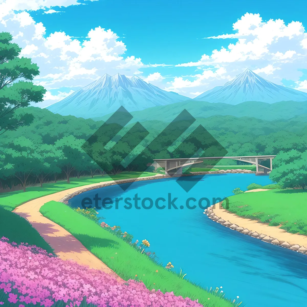 Picture of Scenic Golf Course Resort amidst Majestic Mountains