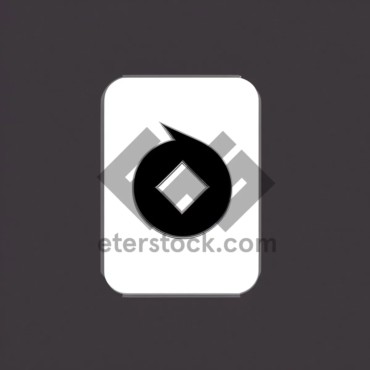 Picture of Modern glossy black button set with 3D shadow.