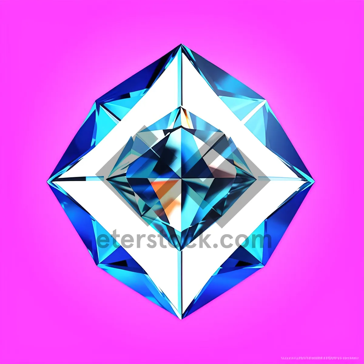 Picture of Jewel Pyramid - 3D Symbol Icon