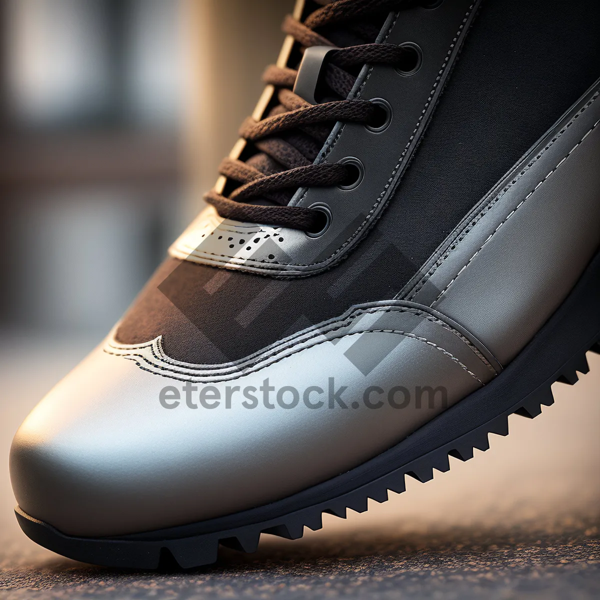 Picture of Stylish Leather Lace-Up Boots for Men