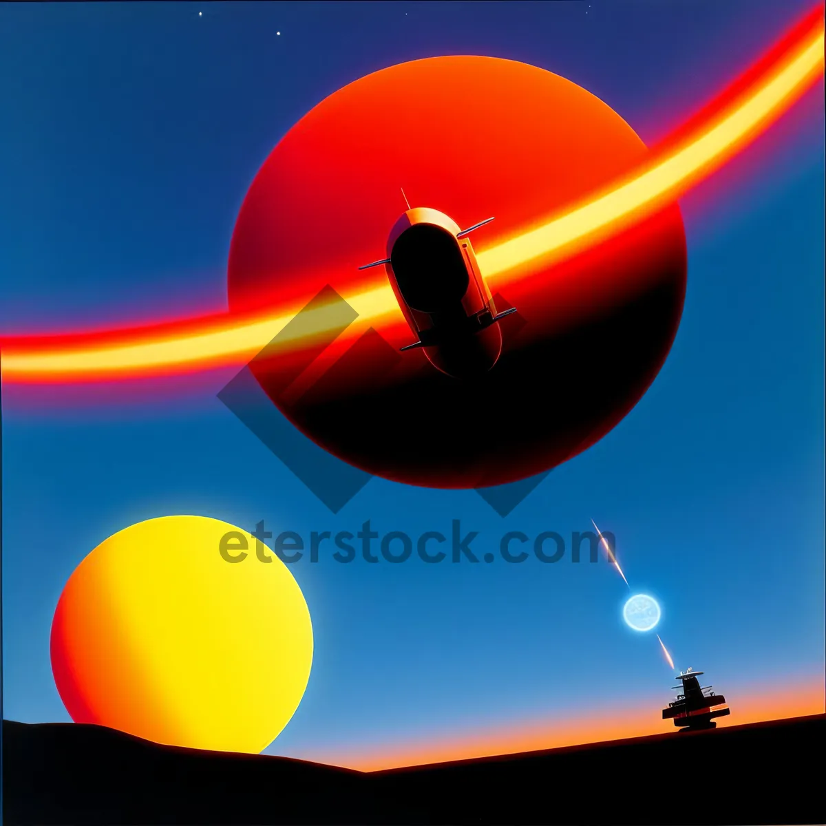 Picture of Blowing Moon Symbol: Iconic Lunar Design