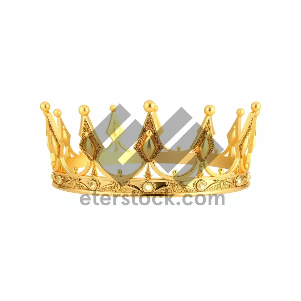 Picture of Golden heraldic symbol silhouette icon decoration