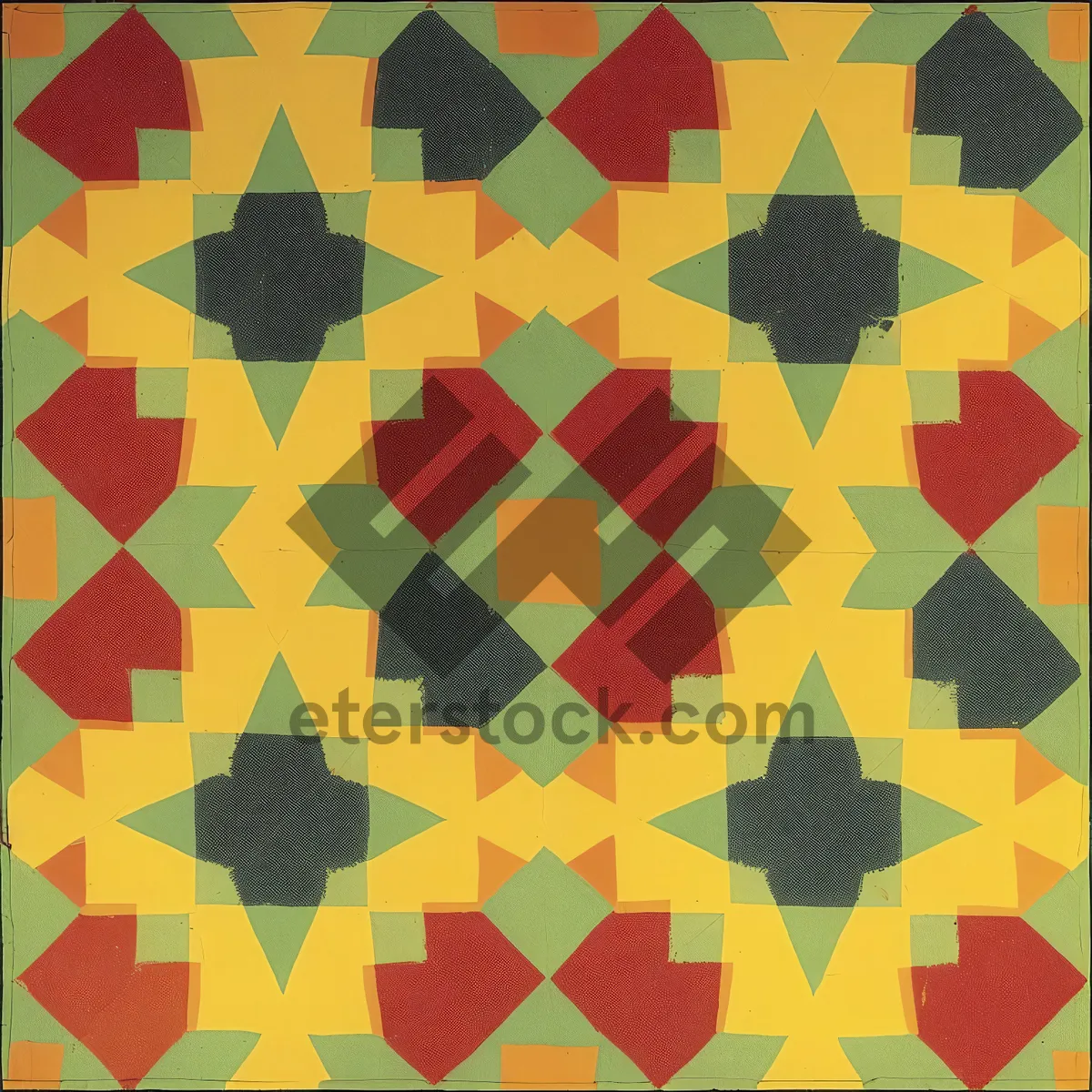 Picture of Colorful Geometric Retro Pattern Design