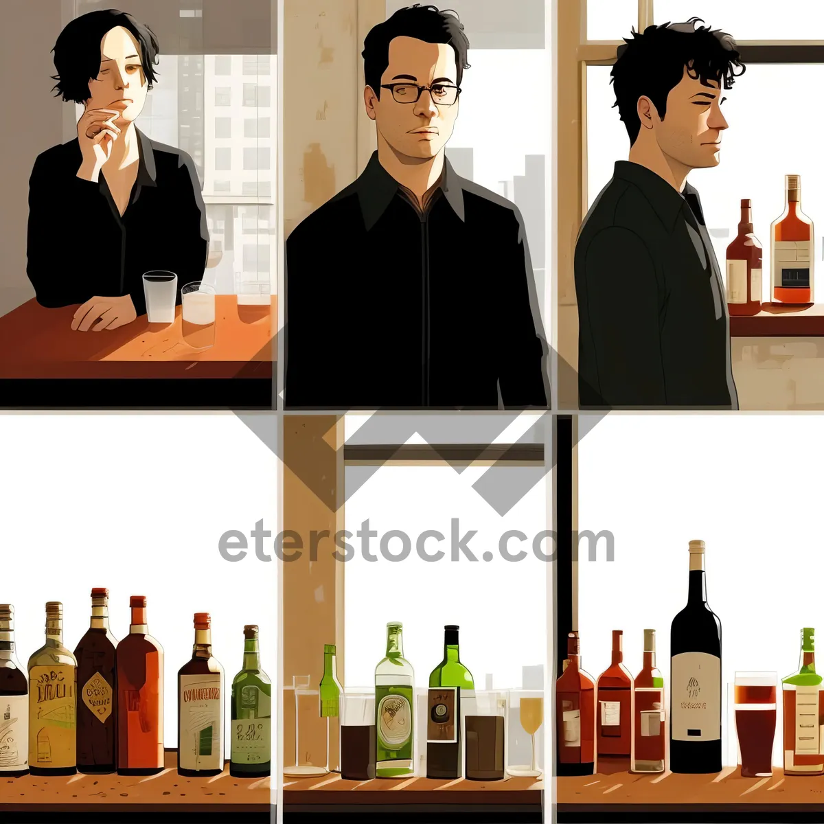 Picture of Happy professional team meeting in corporate office