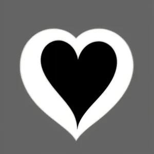 Romantic Heart Icon: Love Symbol Design