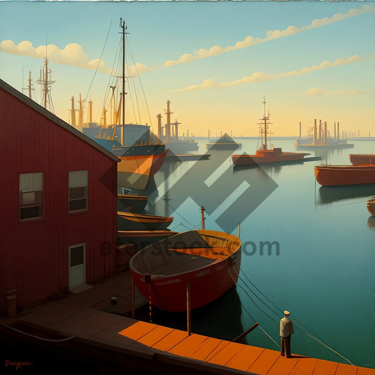 Picture of Sailing into the Sunset at Marina