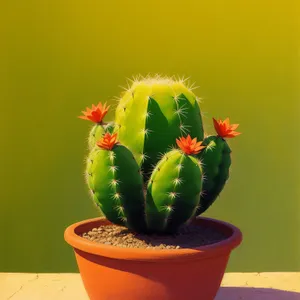 Cactus Blossom in Fresh Spring Bouquet