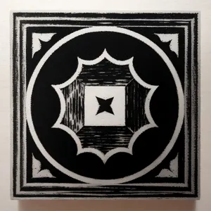 Vintage Shield with Retro Heraldry Art