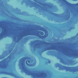 Futuristic Mollusk Fractal Wave: Shimmering Artistic Design