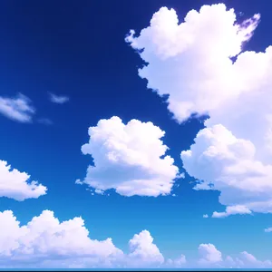 Whispering Skies: A Dreamy Cloudscape in Azure
