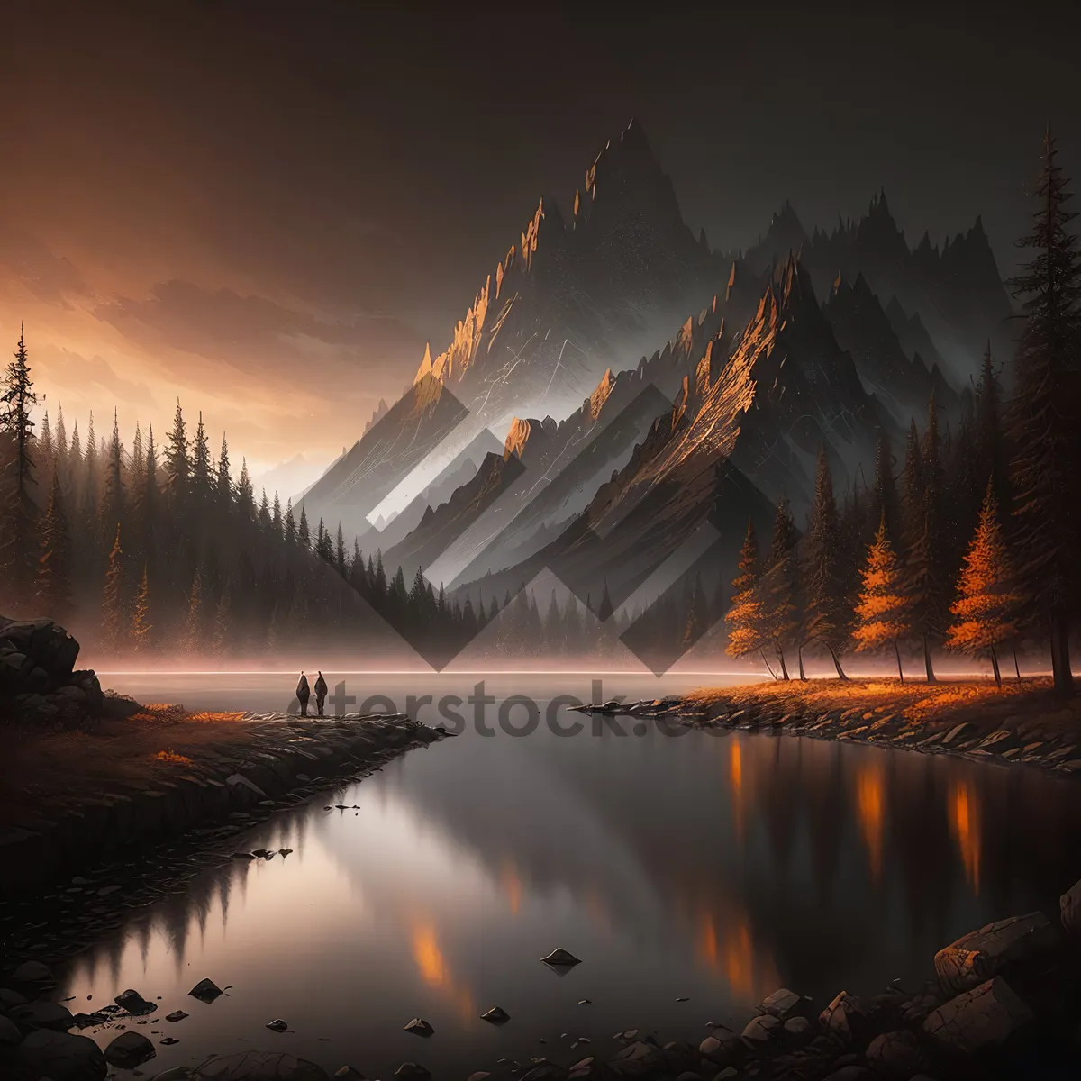 Picture of Serene Mountain Reflection on Lake