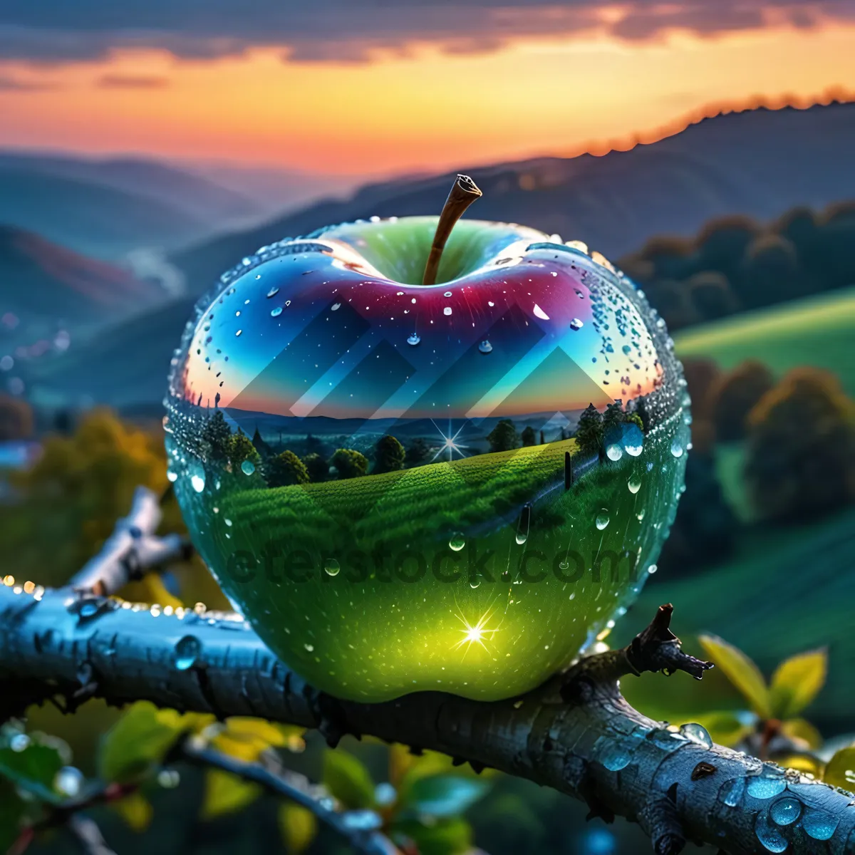 Picture of Tasty Red Delicious Apple for a Healthy Diet