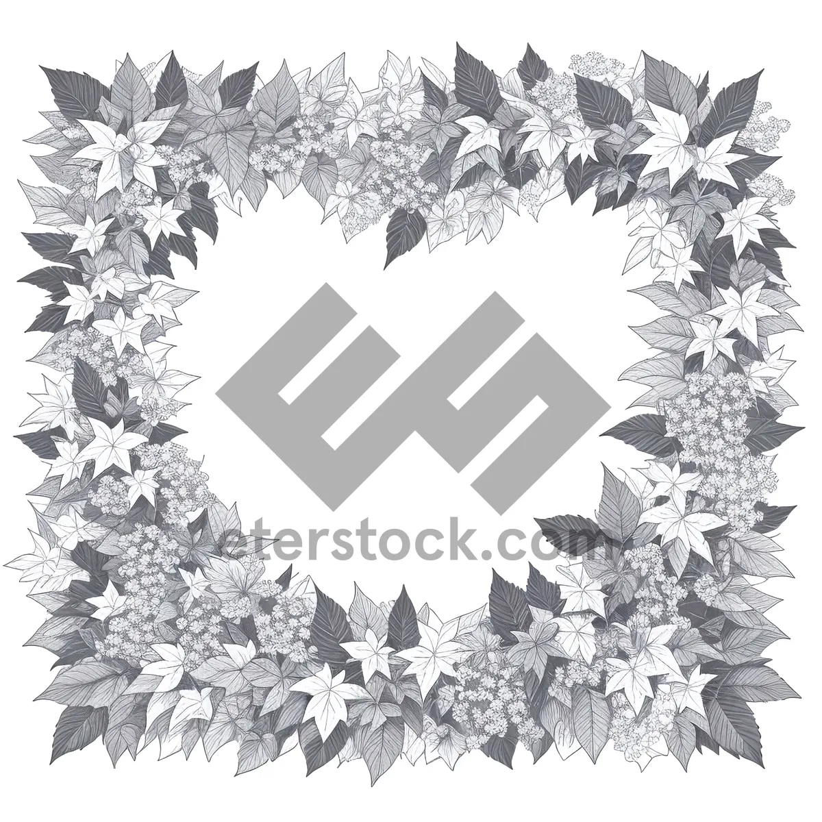 Picture of Frosty Winter Celebration Decor with Snowflake Patterns