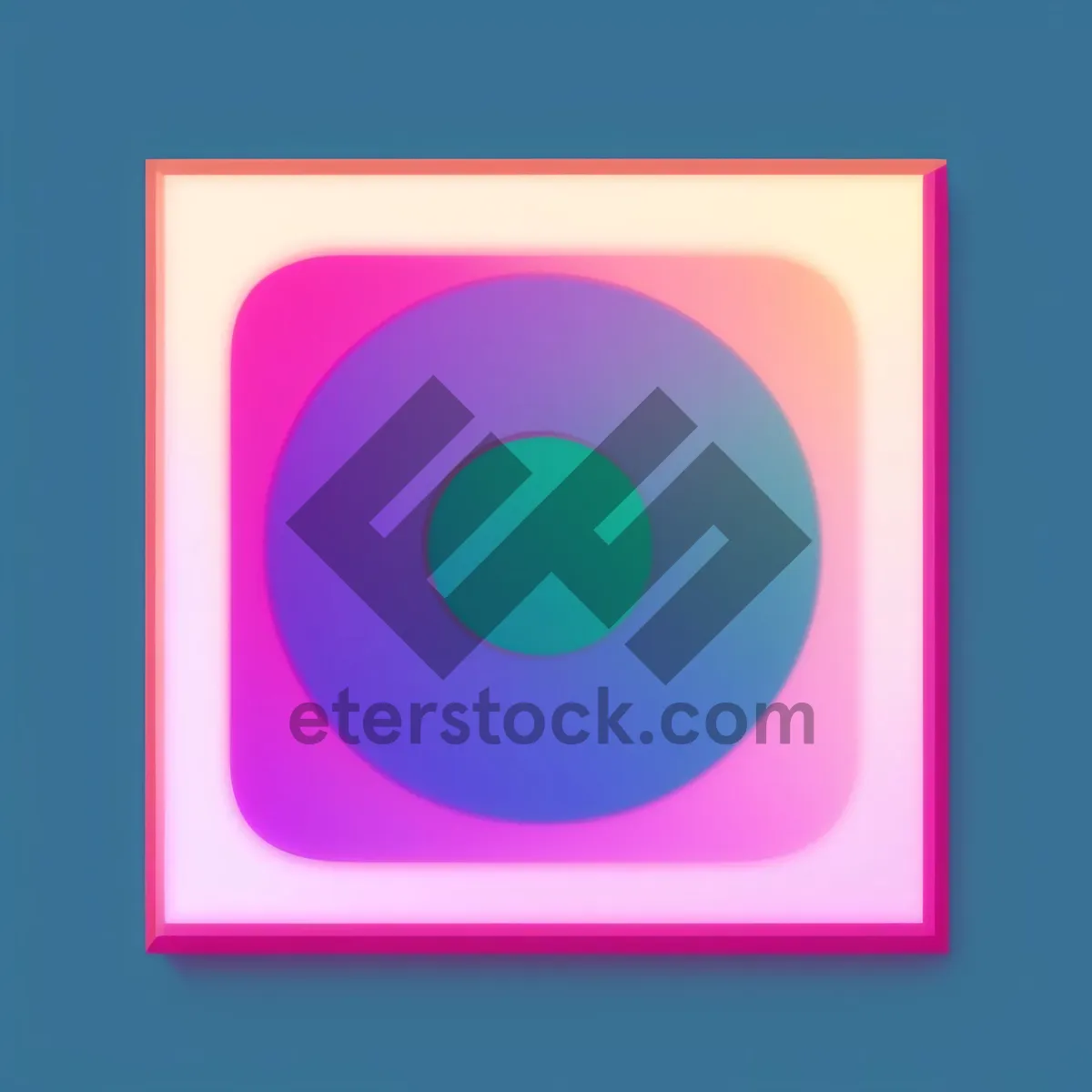 Picture of Shiny 3D Button Icon Design with Symbol