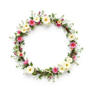 Floral Art Design Frame Decor Decoration Card