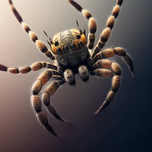 Creepy Barn Spider, Wildlife Predator, Scary Arachnid