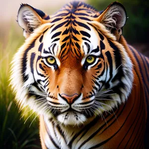 Majestic Tiger - Striped Predator of the Wild