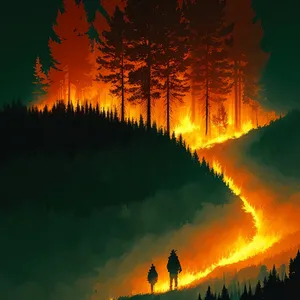 Vibrant Sunset Reflection on Serene Lake