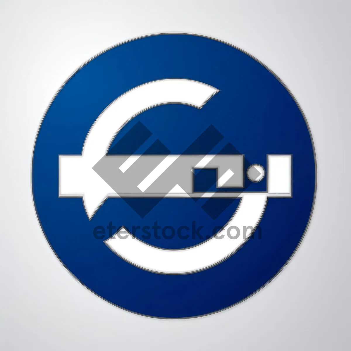 Glossy Web Circle Sign: Garbage Business Icon