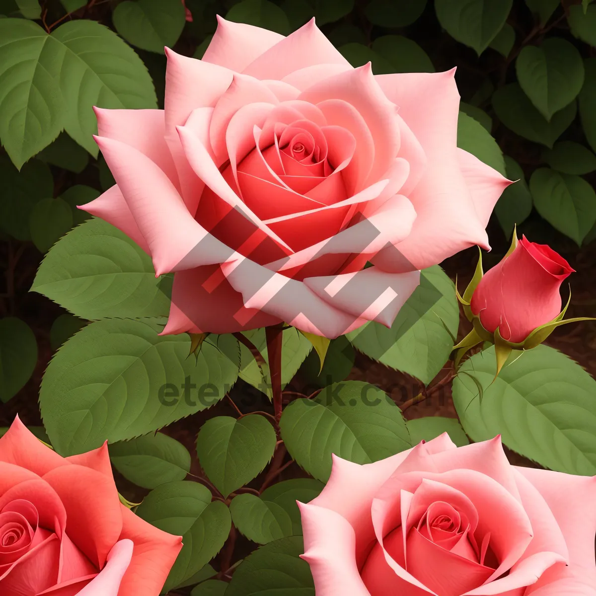 Picture of Blooming love: Pink Rose Bouquet