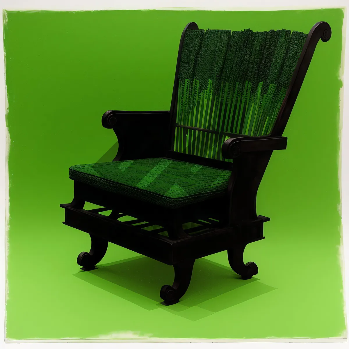 Picture of Wooden Rocking Chair - Comfortable Seat for Relaxing and Resting