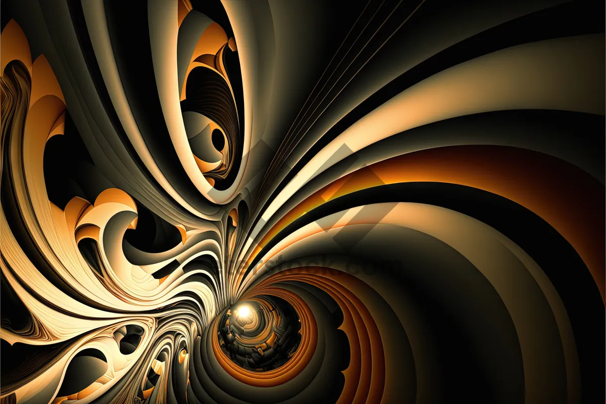 Picture of Colorful flow of energy in modern abstract design