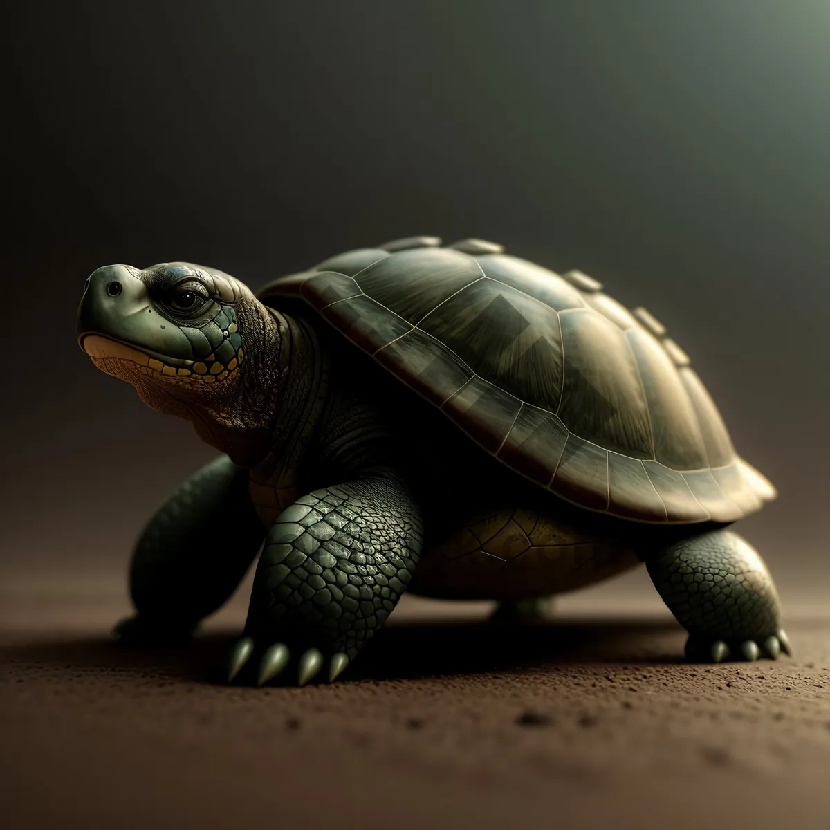 Picture of Mud Turtle: Slow and Cute Reptile in Shell