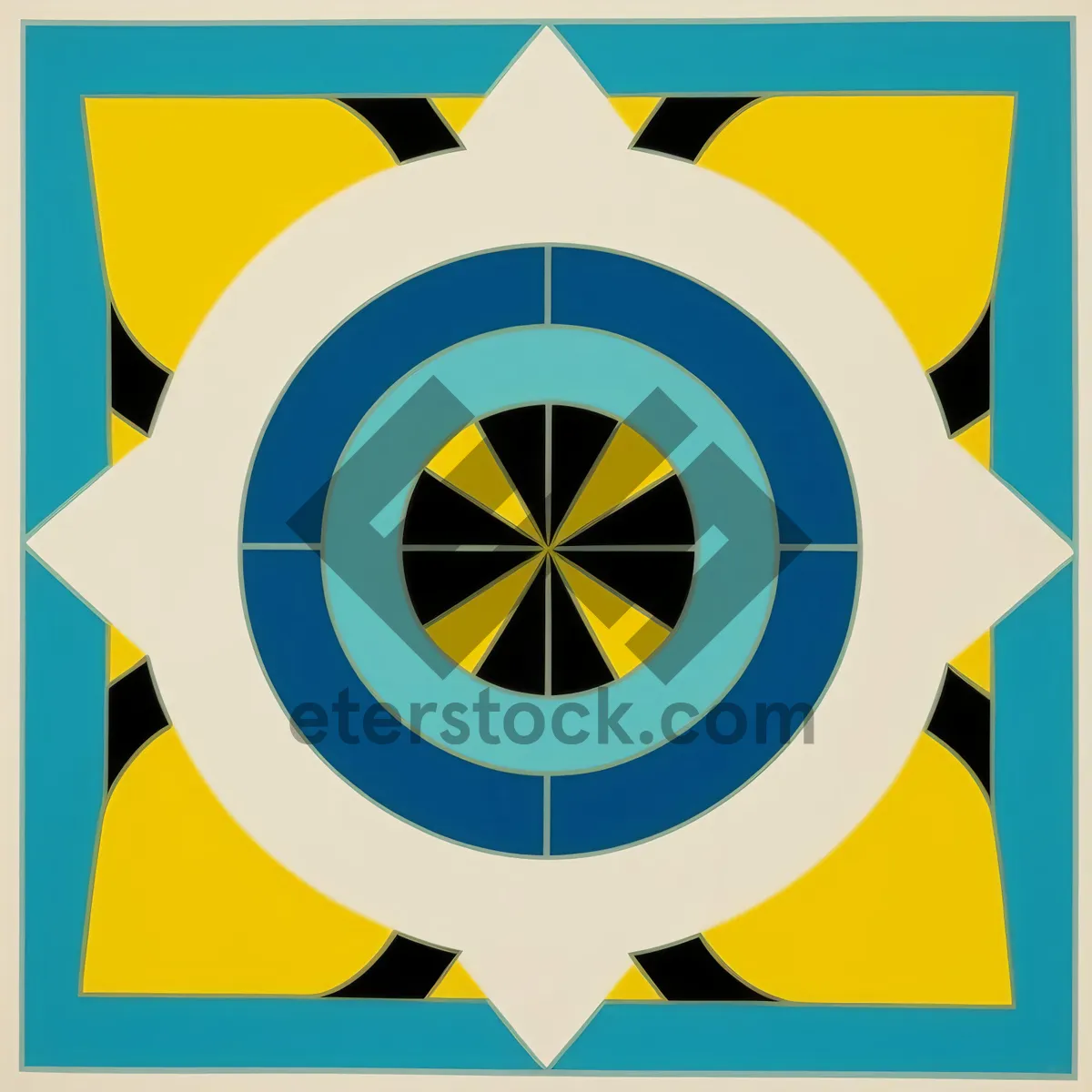 Picture of Graphic Design Symbol: Artistic Iconic Flag