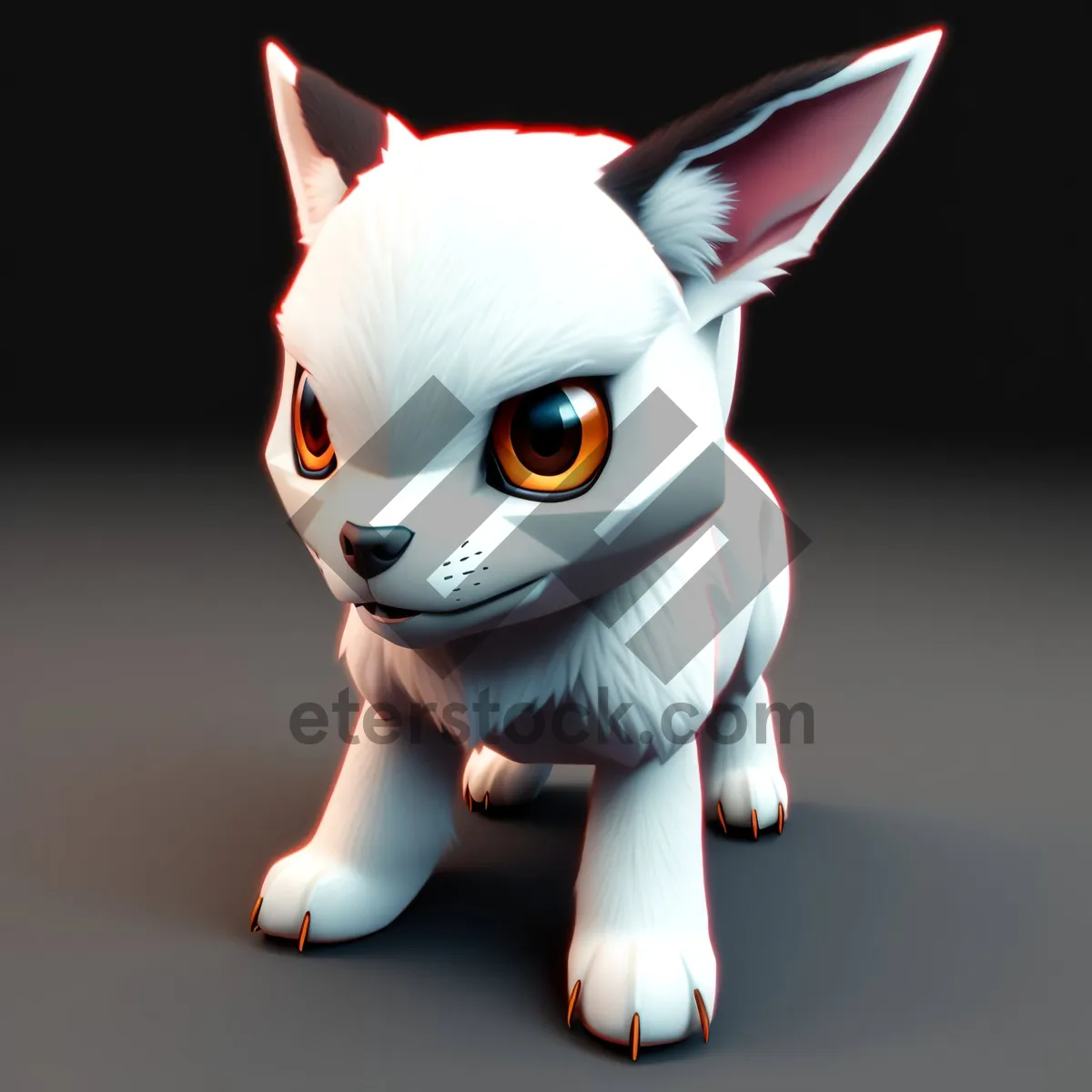 Picture of Adorable 3D Cartoon Baby Animal Ears in Fun Comic Style