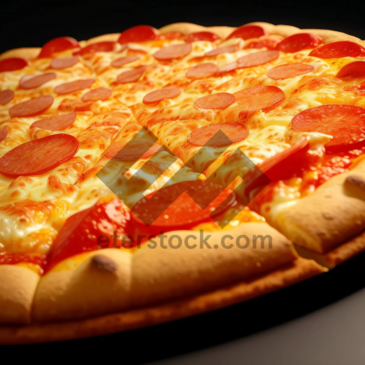 Picture of Delicious Pizza Slice with Fresh Ingredients