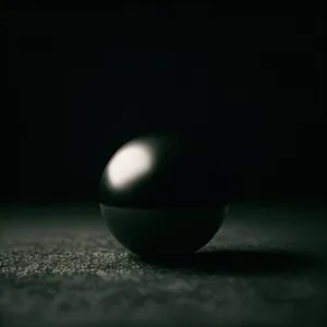 Black Sphere on Pool Table: Cosmic Game Equipment