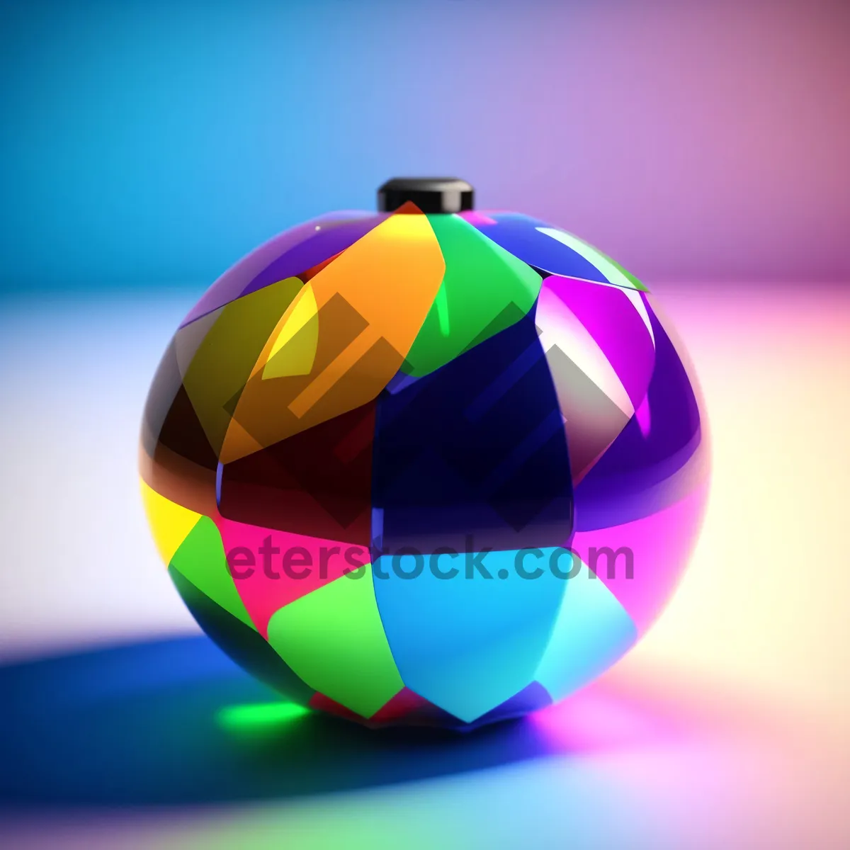 Picture of Patriotic World Cup Icon - Bright & Glowing Soccer Sphere