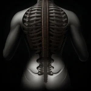 Anatomical 3D Human Skeleton X-ray Image