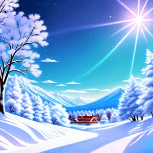 Enchanting Winter Wonderland Graphic Art