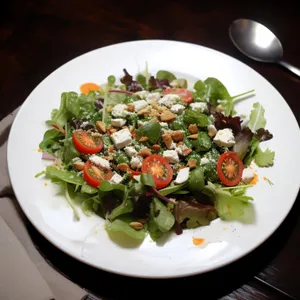 Delicious and Healthy Gourmet Vegetable Salad Dish