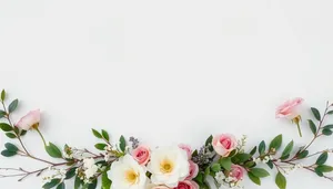 Bridal bouquet with pink roses and greenery on frame