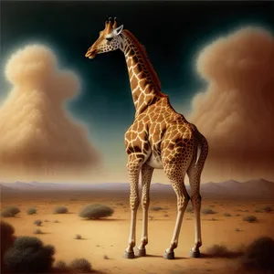 Graceful Wildlife Majesty: The Towering Giraffe