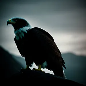 Majestic Bald Eagle in Flight.
