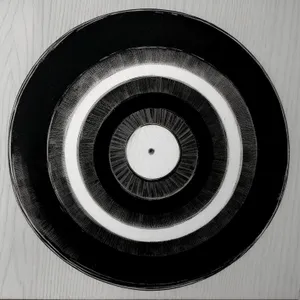 Sound Circle: Phonograph Record on Black Device