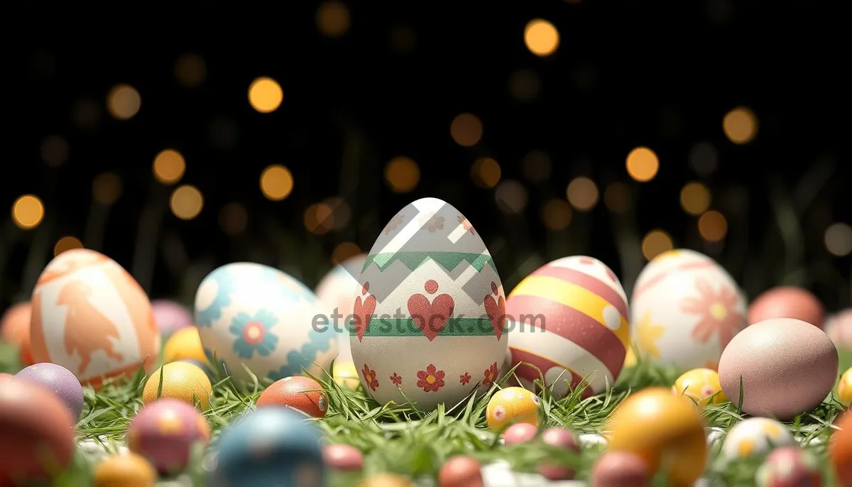 Picture of Colorful Egg Decoration for Festive Holiday Season