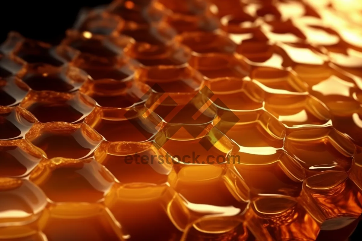 Picture of Honeycomb pattern design for artistic backdrop structure.