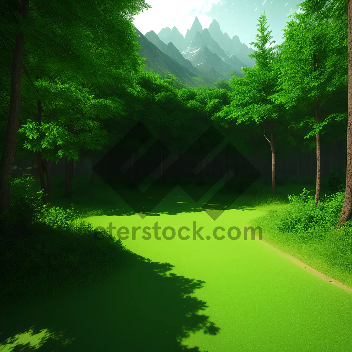 Picture of Serene Waterside Forest Escape