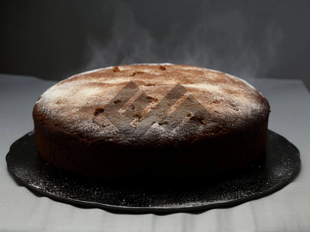 Picture of Delicious Chocolate Cake on Plate