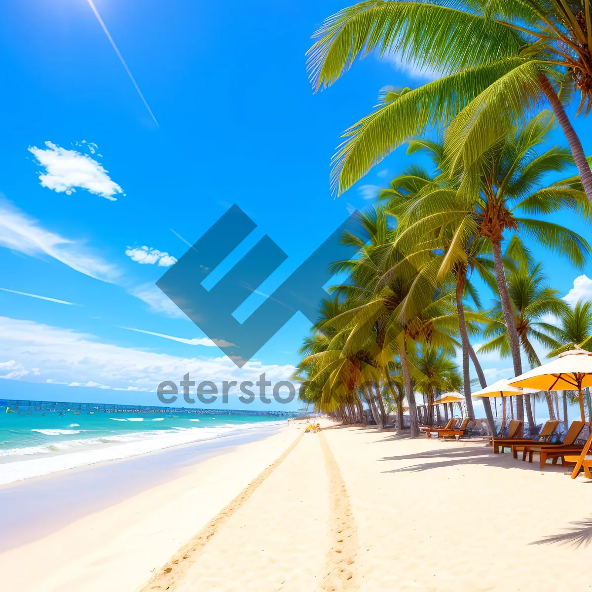 Picture of Tranquil Tropical Paradise by the Clear Blue Waters