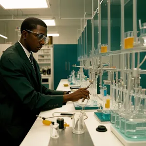 Medical Professional at Work: Doctor in Lab Coat Treating Patient