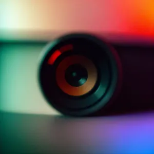 Shiny Rainbow Disc: Colorful Compact Audio Storage