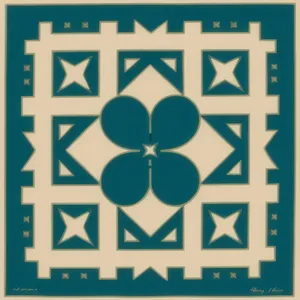 Graphic Symbol of Artistic Icon Design with Pattern