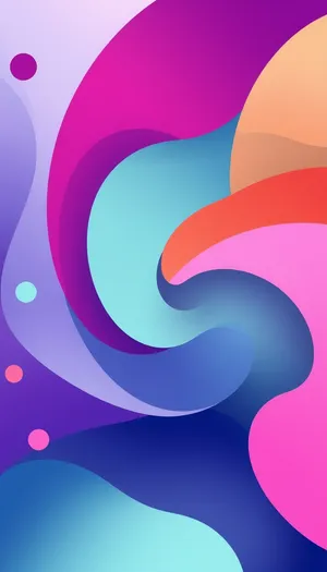 Graphic wave design element for wallpaper backdrop.