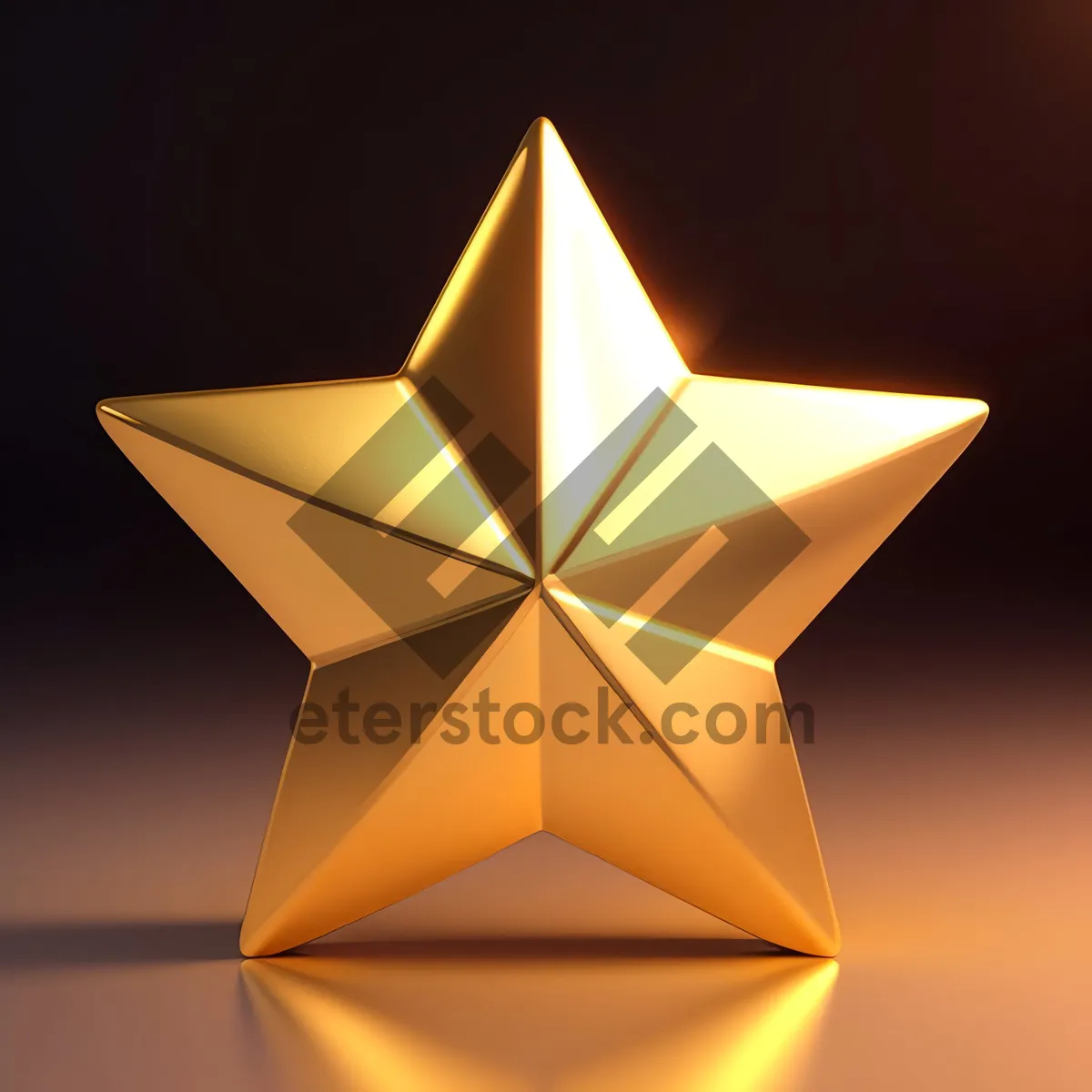 Picture of Sparkling Gem Pyramid: A Triangular Iconic Symbol